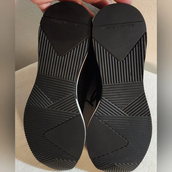 Michael Kors Skyler Knit Black Sock High-Top Women Sneakers 7.5 - Picture 11 of 12